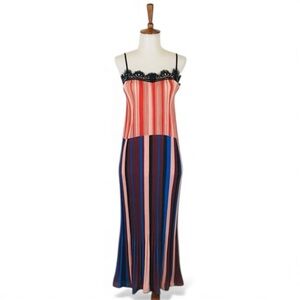 Delfi Anthropologie Atlantica Slip Dress‎ Women’s XS Pleated Sleeveless Midi